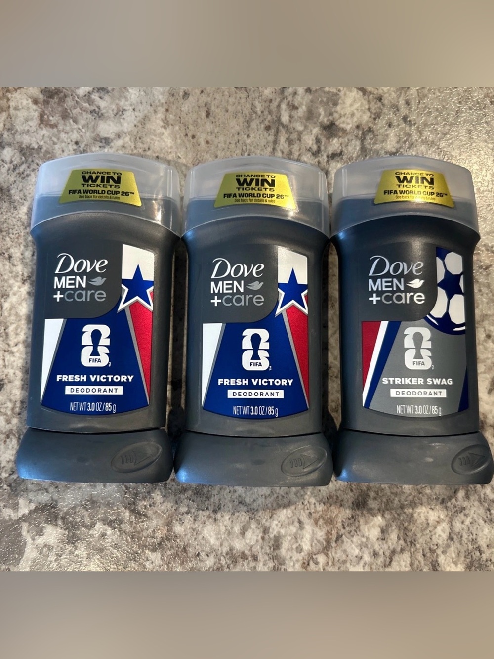 Dove Men+Care Fresh Victory Deodorant Stick - Dark Gray/Blue